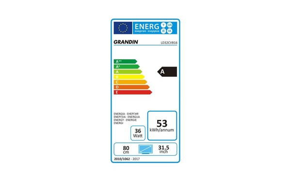 GRANDIN LD32CVB16 - &Eacute;tiquette &eacute;nergie