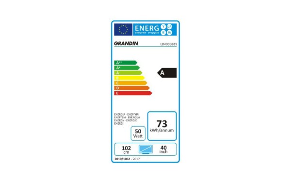 GRANDIN LD40CGB19 - &Eacute;tiquette &eacute;nergie