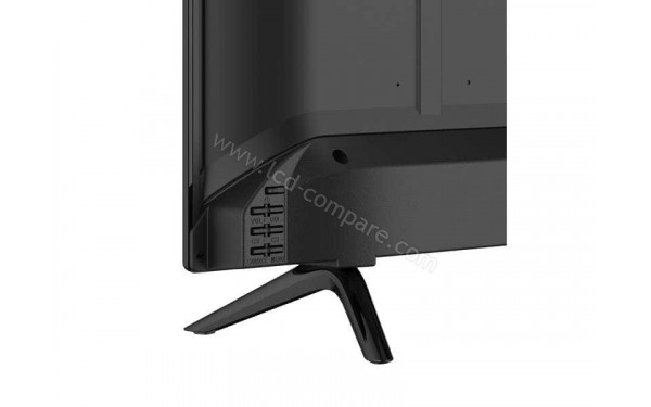 GRANDIN LD40SGB201 - Zoom sur la partie basse et les commandes de la TV