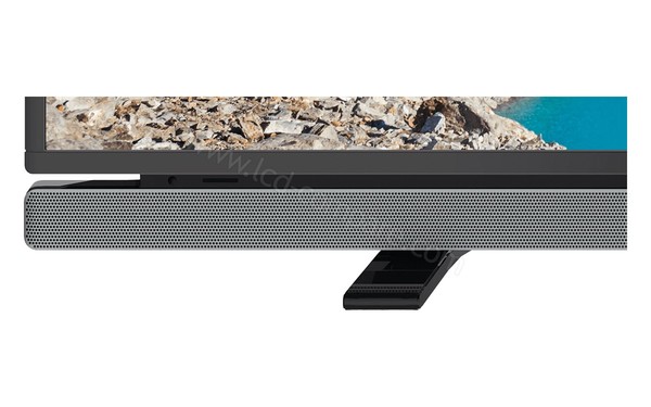 GRUNDIG 55VLE4523BF - Zoom sur le coin inf&eacute;rieur gauche