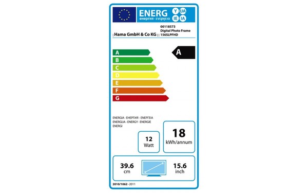 HAMA 156SLPFHD - &Eacute;tiquette &eacute;nergie