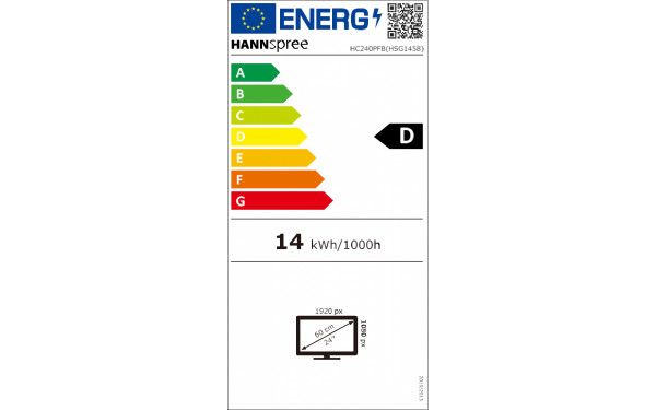 HANNSPREE HC240PFB - &Eacute;tiquette &eacute;nergie v2