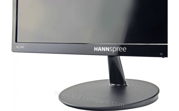 HANNSPREE HC241HPB - Zoom sur la partie avant basse