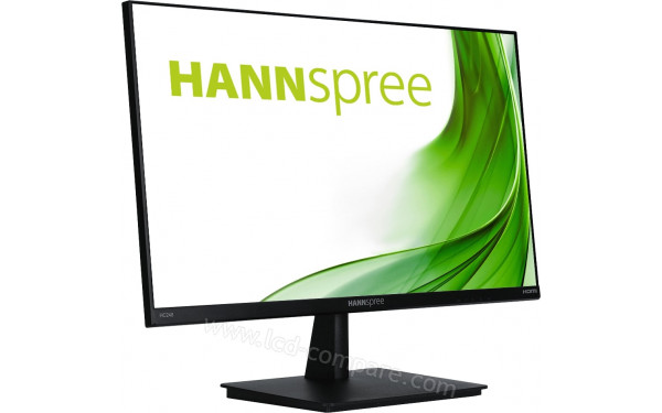 HANNSPREE HC248PFB - Vue 3/4 gauche