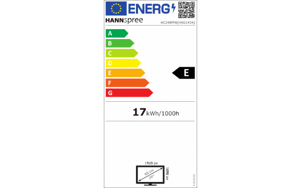 HANNSPREE HC248PFB - &Eacute;tiquette &eacute;nergie v2