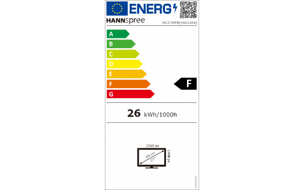 HANNSPREE HC272PFB - &Eacute;tiquette &eacute;nergie v2