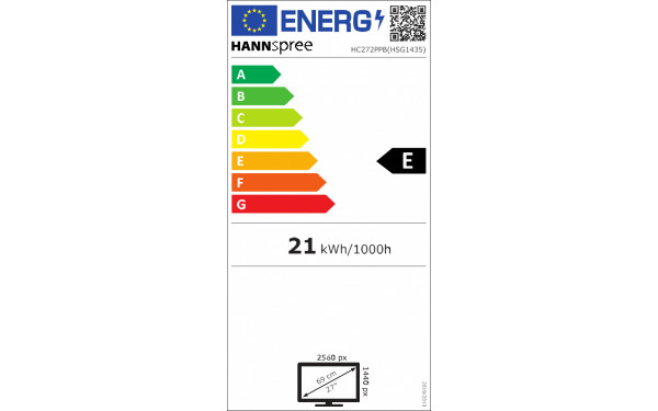 HANNSPREE HC272PPB - &Eacute;tiquette &eacute;nergie v2