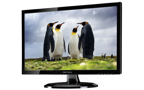 HANNSG HE247DPB - Vue 3/4 droite