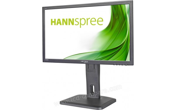 HANNSPREE HP247DJB - Vue de c&ocirc;t&eacute; en position haute