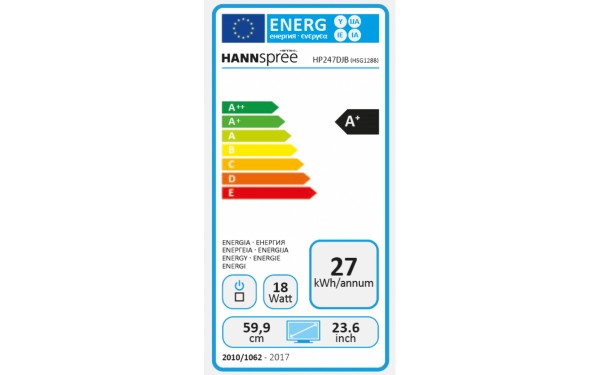HANNSPREE HP247DJB - &Eacute;tiquette &eacute;nergie