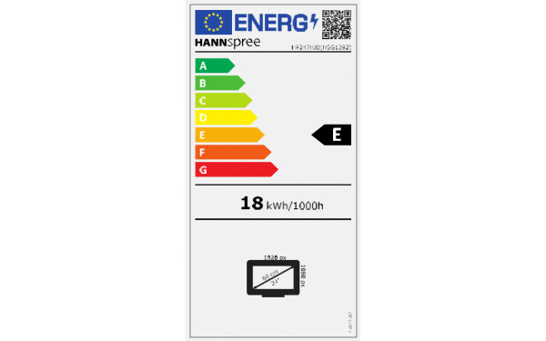 HANNSG HP247HJB v2 VA - &Eacute;tiquette &eacute;nergie v2