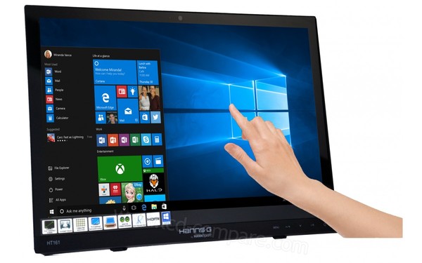 HANNSG HT161HNB - Vue 3/4 gauche