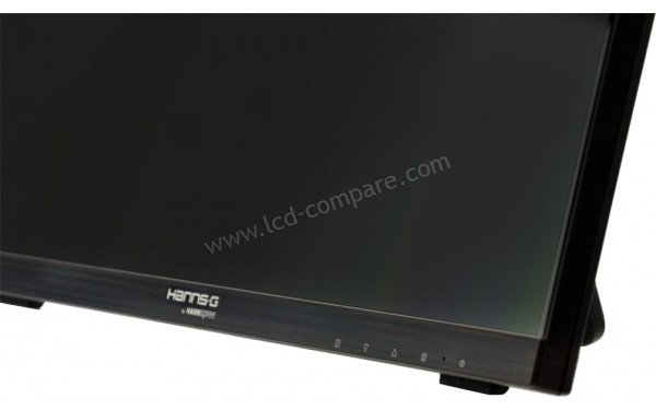 HANNSG HT225HPB - Zoom sur la partie basse