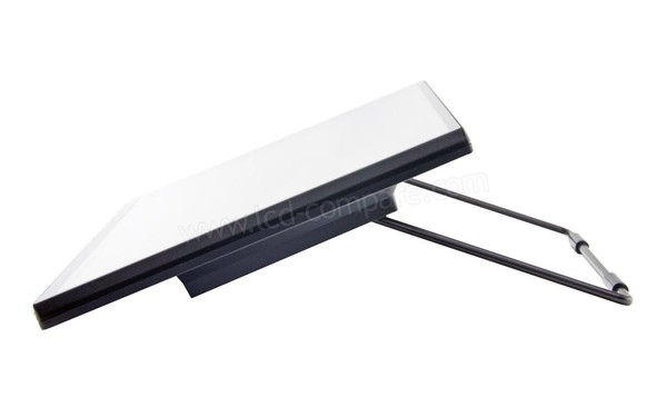 HANNSPREE HT248PPB - Vue de profil pied &agrave; 70&deg;