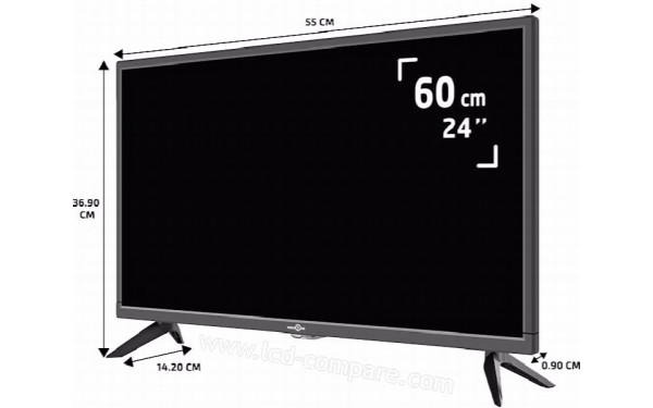 HIGH ONE HI2420HD-MM - Vue 3/4 droite