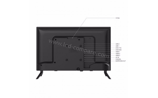 HIGH ONE HI2421HD-EL - Vue de l'arri&egrave;re