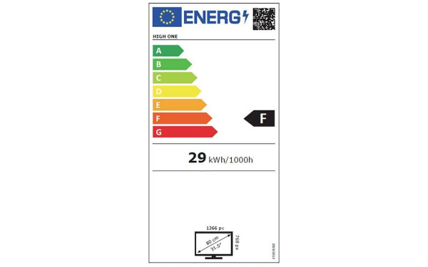 HIGH ONE HI3214HD-MM - &Eacute;tiquette &eacute;nergie v2