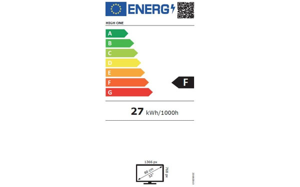 HIGH ONE HI3215HD-MM - &Eacute;tiquette &eacute;nergie v2