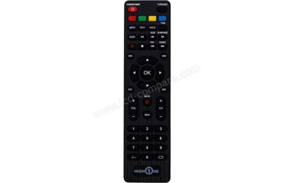 HIGH ONE HI5001FHD-RE - T&eacute;l&eacute;commande