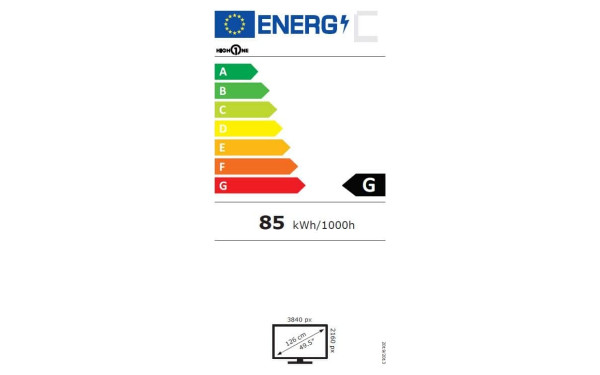 HIGH ONE HI5006UHD-MM - &Eacute;tiquette &eacute;nergie v2