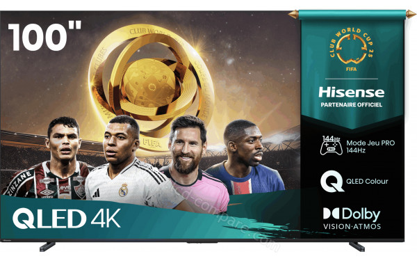 HISENSE 100E7Q Pro - Vue de face