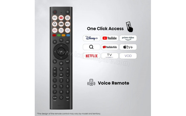 HISENSE 100E7S Pro - T&eacute;l&eacute;commande