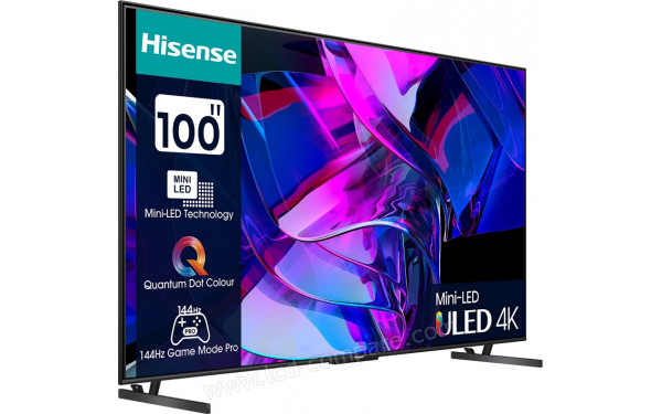 HISENSE 100U7KQ - Vue 3/4 gauche