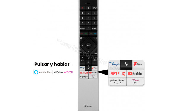 HISENSE 100U7KQ - T&eacute;l&eacute;commande