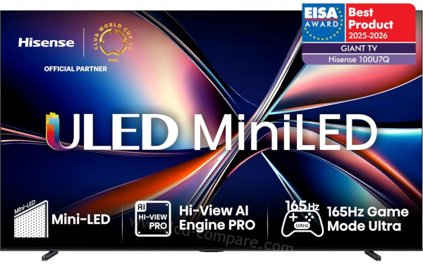 HISENSE 100U7QTUK - Vue de face
