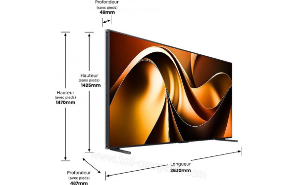 HISENSE 110UXNQ - Vue 3/4 gauche