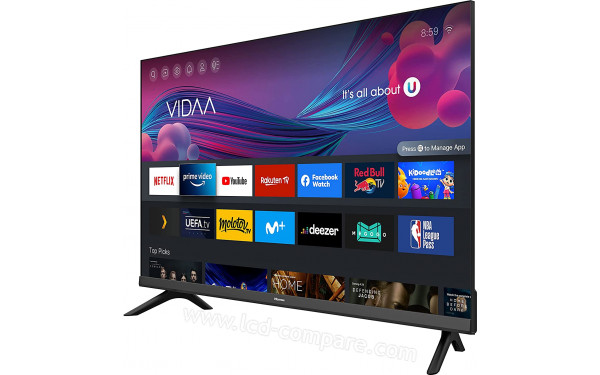 HISENSE 32A4FG - Vue 3/4 droite