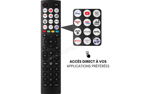 HISENSE 32A4K - T&eacute;l&eacute;commande