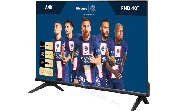 HISENSE 40A49K - Vue 3/4 droite