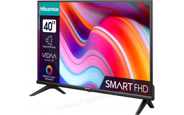 HISENSE 40A4K - Vue 3/4 droite
