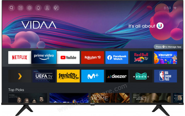 HISENSE 43A6BG - Vue de face