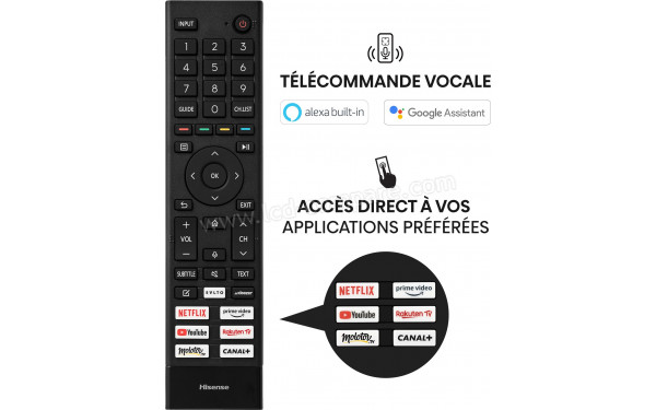 HISENSE 50A64H - T&eacute;l&eacute;commande