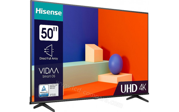 HISENSE 50A69K - Vue 3/4 gauche