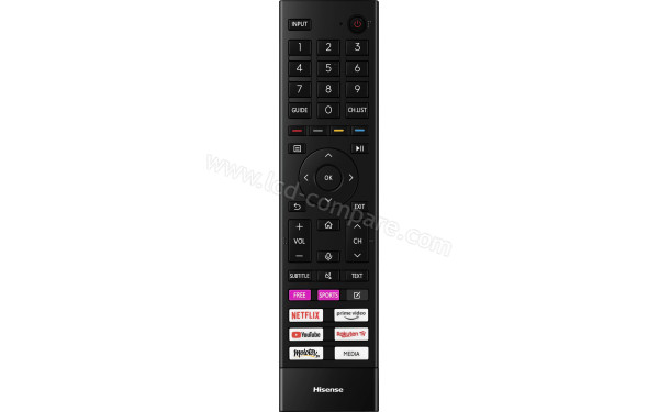 HISENSE 50E76GQ - T&eacute;l&eacute;commande