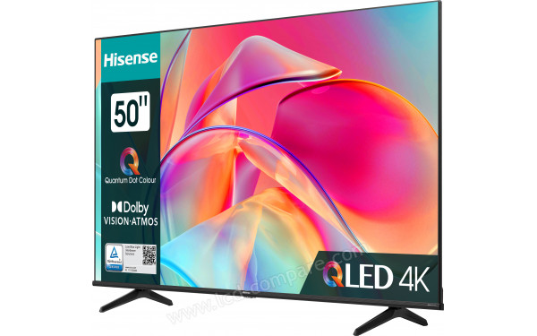 HISENSE 50E7KQ - Vue 3/4 droite