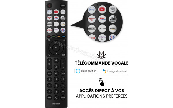 HISENSE 55A85H - T&eacute;l&eacute;commande
