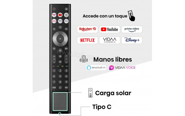 HISENSE Canvas 55S7NQ - T&eacute;l&eacute;commande