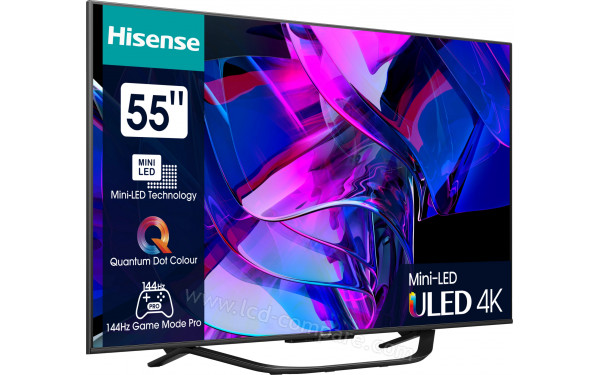 HISENSE 55U72KQ - Vue 3/4 gauche
