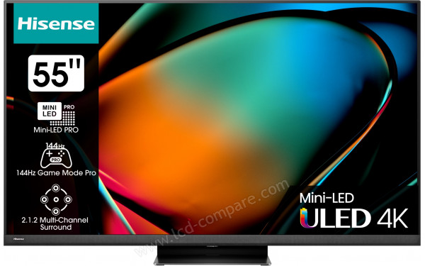 HISENSE 55U8KQ - Vue de face