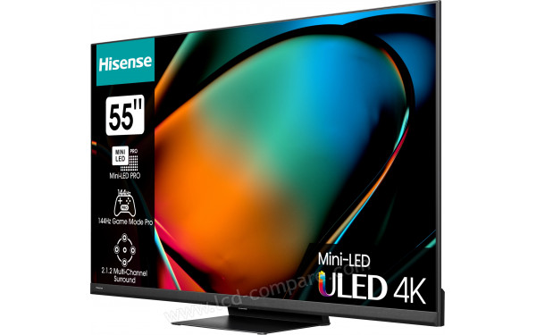 HISENSE 55U8KQ - Vue 3/4 droite