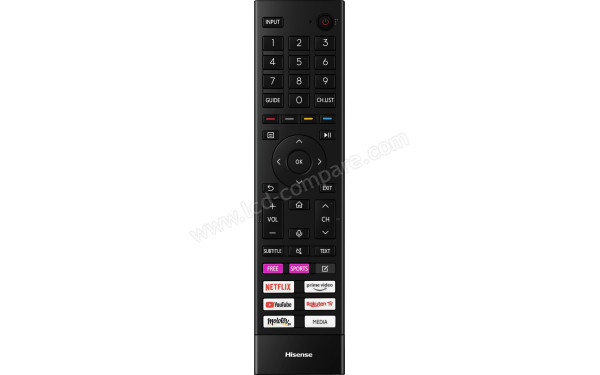 HISENSE 58A6G - T&eacute;l&eacute;commande