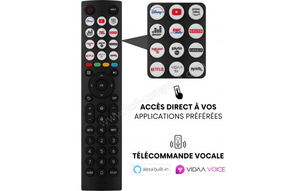 HISENSE 58A6K - T&eacute;l&eacute;commande