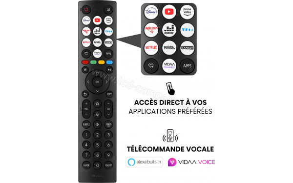 HISENSE 58A6N - T&eacute;l&eacute;commande