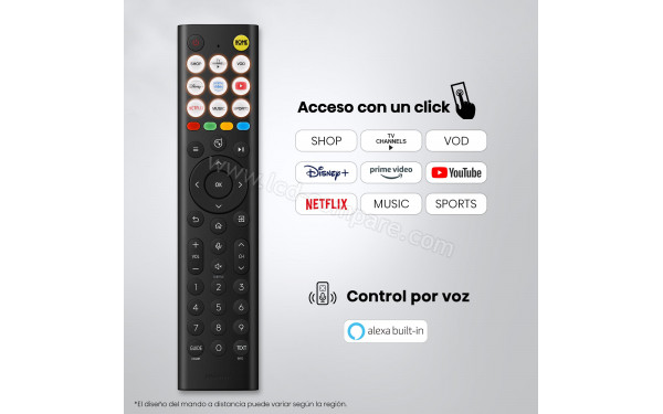 HISENSE 58A6S - T&eacute;l&eacute;commande