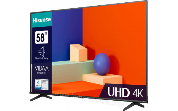 HISENSE 58E61KT - Vue 3/4 droite