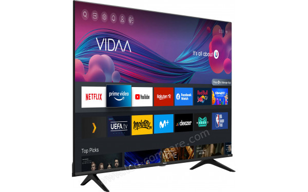 HISENSE 65A6DG - Vue 3/4 gauche